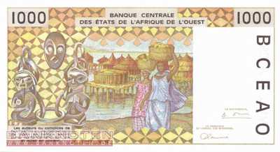 Togo - 1.000  Francs (#811Tf_UNC)