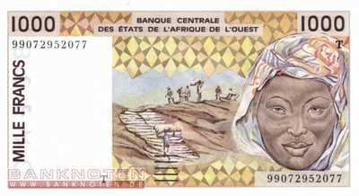 Togo - 1.000  Francs (#811Ti_UNC)