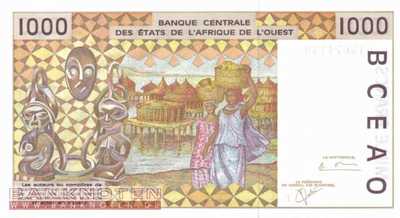 Togo - 1.000  Francs (#811Tk_UNC)