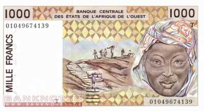 Togo - 1.000  Francs (#811Tk_UNC)
