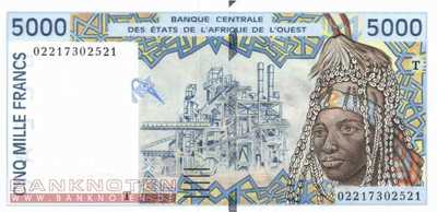 Togo - 5.000  Francs (#813Tk_UNC)