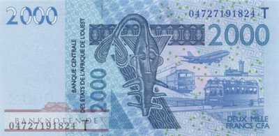 Togo - 2.000  Francs (#816Tb_UNC)