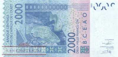 Togo - 2.000  Francs (#816Te_UNC)