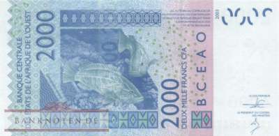 Togo - 2.000  Francs (#816Tf_UNC)