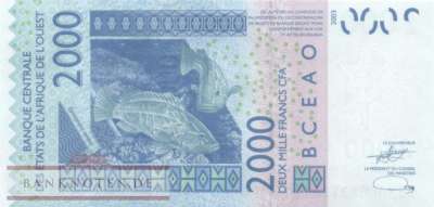 Togo - 2.000  Francs (#816Tw_UNC)