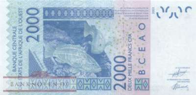 Togo - 2.000  Francs (#816Tx_UNC)