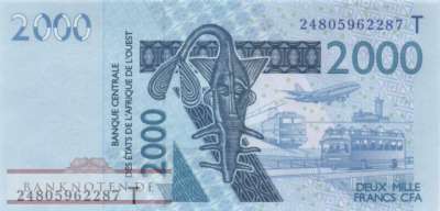 Togo - 2.000  Francs (#816Tx_UNC)
