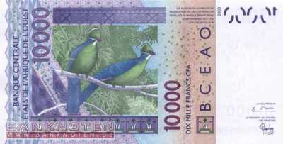 Togo - 10.000  Francs (#818Tb_UNC)