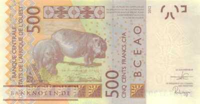 Togo - 500  Francs (#819Th_UNC)