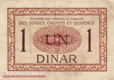 Yugoslavia - 1  Dinar (#012_F)