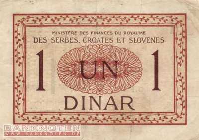 Jugoslawien - 1  Dinar (#012_F)