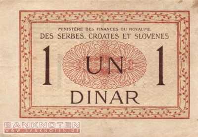 Jugoslawien - 1  Dinar (#012_VF)
