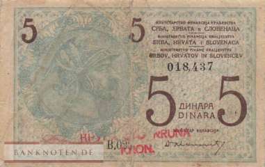 Jugoslawien - 20  Kronen on 5 Dinar (#016a_VG)