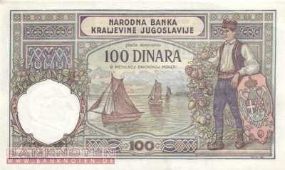 Yugoslavia - 100  Dinara (#027b_AU)