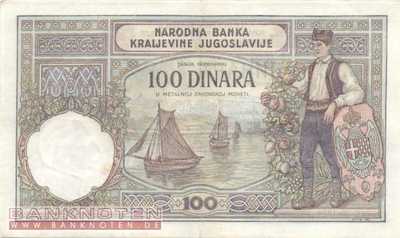 Yugoslavia - 100  Dinara (#027b_XF)