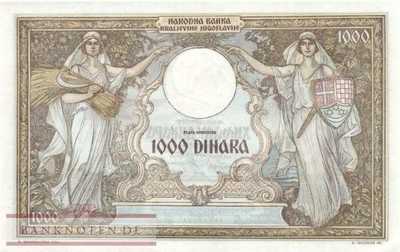 Yugoslavia - 1.000  Dinara (#029_UNC)