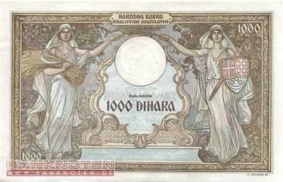 Yugoslavia - 1.000  Dinara (#029_AU)