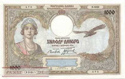 Yugoslavia - 1.000  Dinara (#029_UNC)