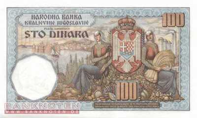 Yugoslavia - 100  Dinara (#031_UNC)