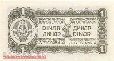 Yugoslavia - 1 Dinar (#048b_UNC)