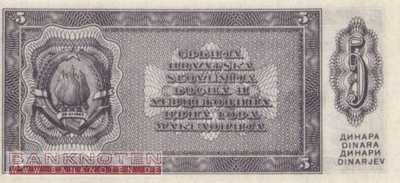 Yugoslavia - 5  Dinara (#067Ra_UNC)