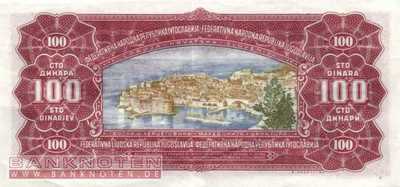 Jugoslawien - 100 Dinara (#069_XF)