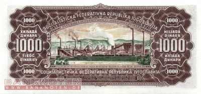Jugoslawien - 1.000  Dinara (#075a_UNC)