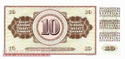 Jugoslawien - 10  Dinara (#082c_UNC)