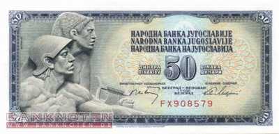 Jugoslawien - 50  Dinara (#083b_UNC)