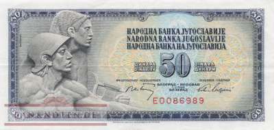 Yugoslavia - 50  Dinara (#083b_VF)
