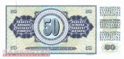 Jugoslawien - 50  Dinara (#083c_UNC)