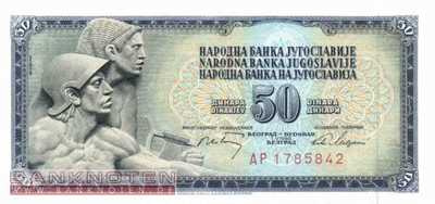Yugoslavia - 50  Dinara (#083c_UNC)