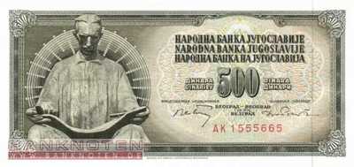 Yugoslavia - 500  Dinara (#084b_UNC)