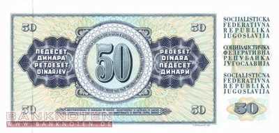 Yugoslavia - 50  Dinara (#089a_UNC)