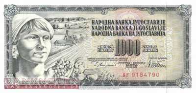 Jugoslawien - 1.000  Dinara (#092c_UNC)