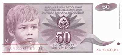 Yugoslavia - 50  Dinara (#104_AU)