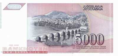Yugoslavia - 5.000  Dinara (#111_UNC)