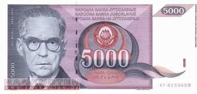 Jugoslawien - 5.000  Dinara (#111_UNC)