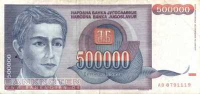 Yugoslavia - 500.000  Dinara (#119_F)