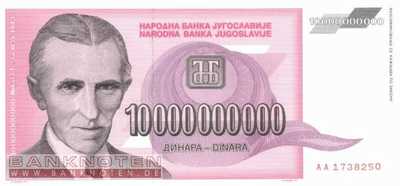 Yugoslavia - 10 Billion Dinara (#127_UNC)