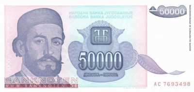 Yugoslavia - 50.000 Dinara (#130_UNC)