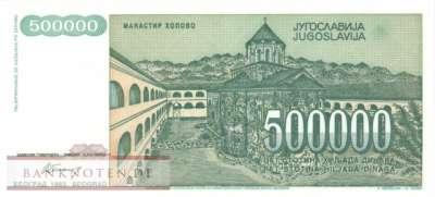 Jugoslawien - 500.000  Dinara (#131_AU)