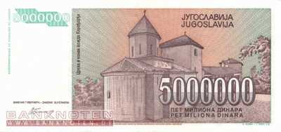 Jugoslawien - 5 Millionen Dinara (#132_XF)