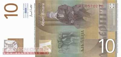 Yugoslavia - 10  Dinara (#153b_UNC)