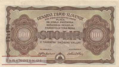 Yugoslavia/Slovenia - 100  Lir - partizan money (#S117_XF)