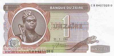 Zaire - 1  Zaire (#019b-81_UNC)