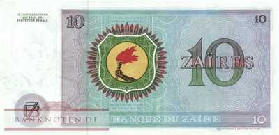 Zaire - 10  Zaires (#023b_AU)