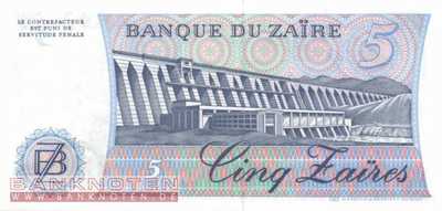 Zaire - 5  Zaires (#026a_UNC)