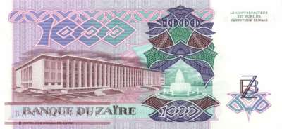 Zaire - 1.000  Zaires (#035a_UNC)