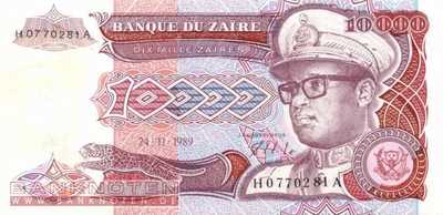Zaire - 10.000  Zaires - Falschgeld (#038aF_UNC)
